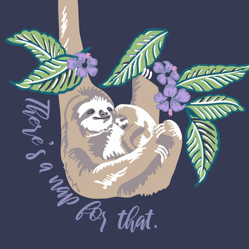 Sloth Nap on Navy (17204)-Image 1-Vera Bradley