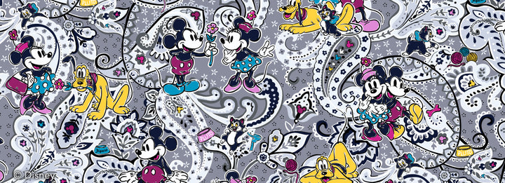 VERA BRADLEY Triple Compartment Crossbody | Mickey Mouse Piccadilly Paisley