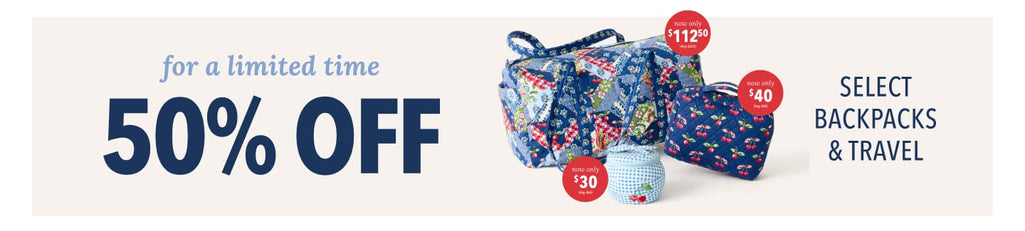 50% Off Select Backpacks & Travel