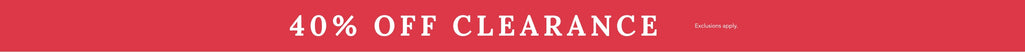 40% Off Clearance