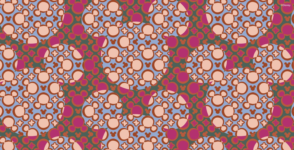 Mickey Mouse Kaleidoscope Pink