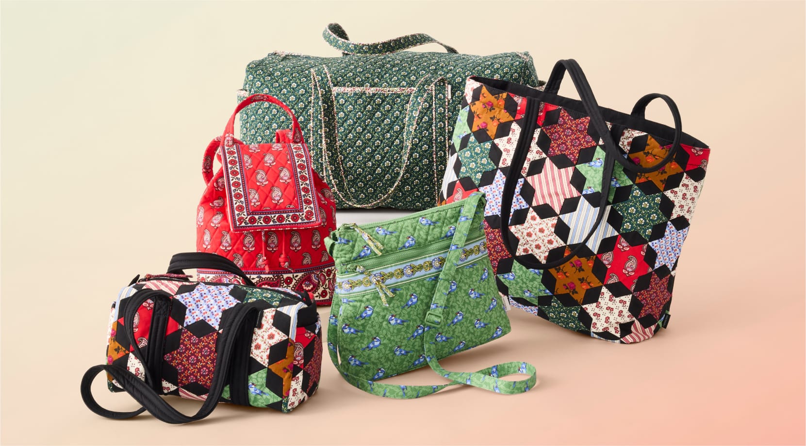 Vera Bradley Original Tote Bag, Zip Hipster and More