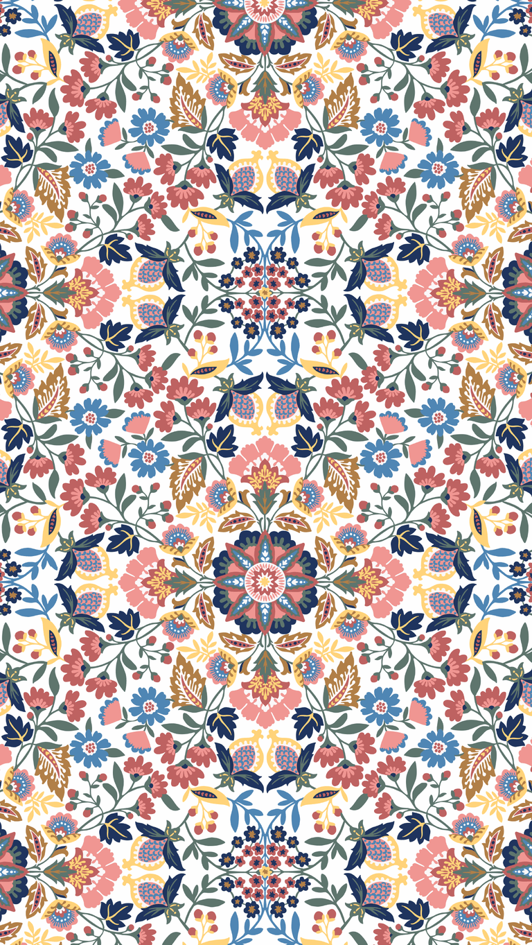 Enchanted Mandala Coral Tonal