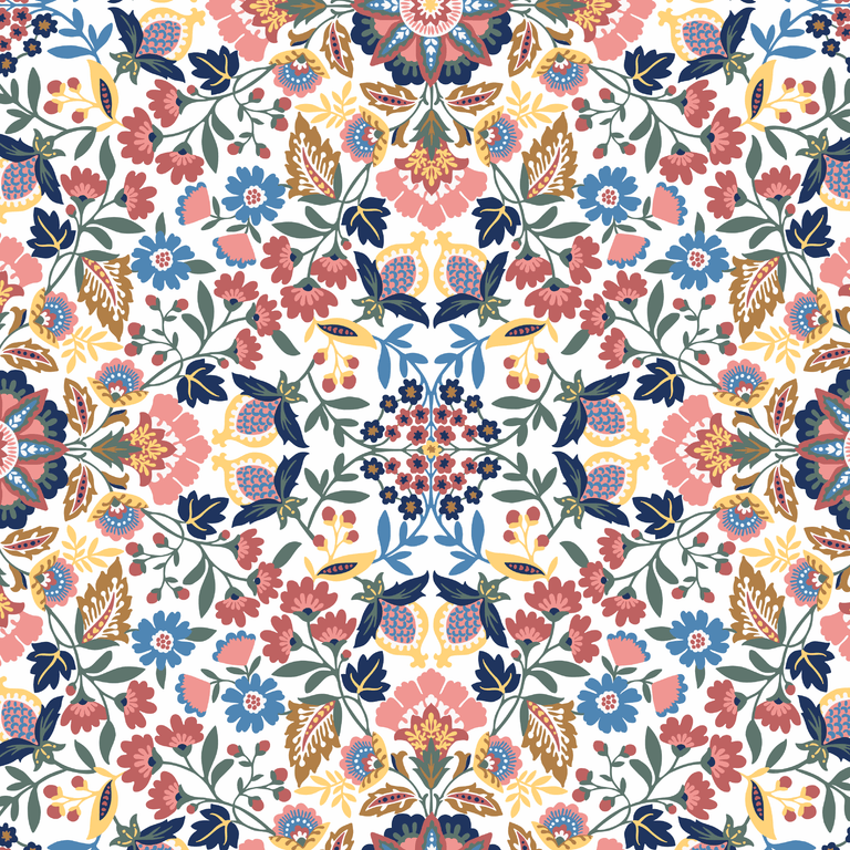 Enchanted Mandala Coral Tonal