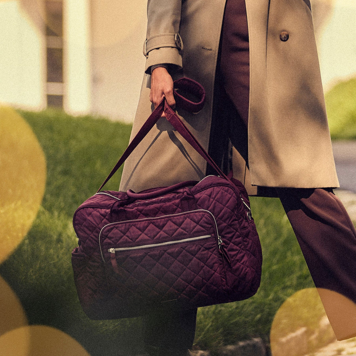 Purple Weekender Travel Bag Vera Bradley