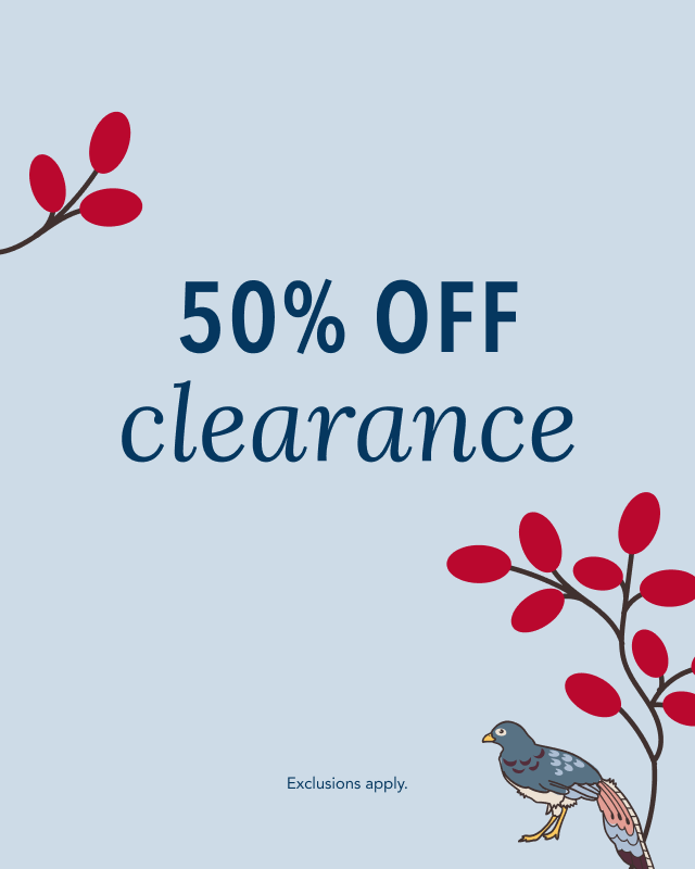 50% Off Clearance.