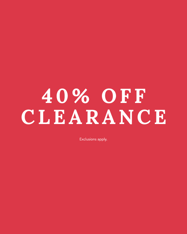 40% Off Clearance