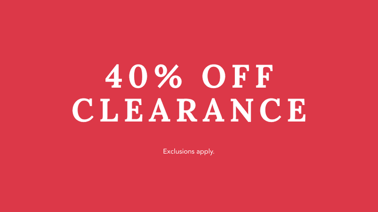 40% Off Clearance