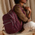 XL Campus Backpack-Raisin-Image 7-Vera Bradley
