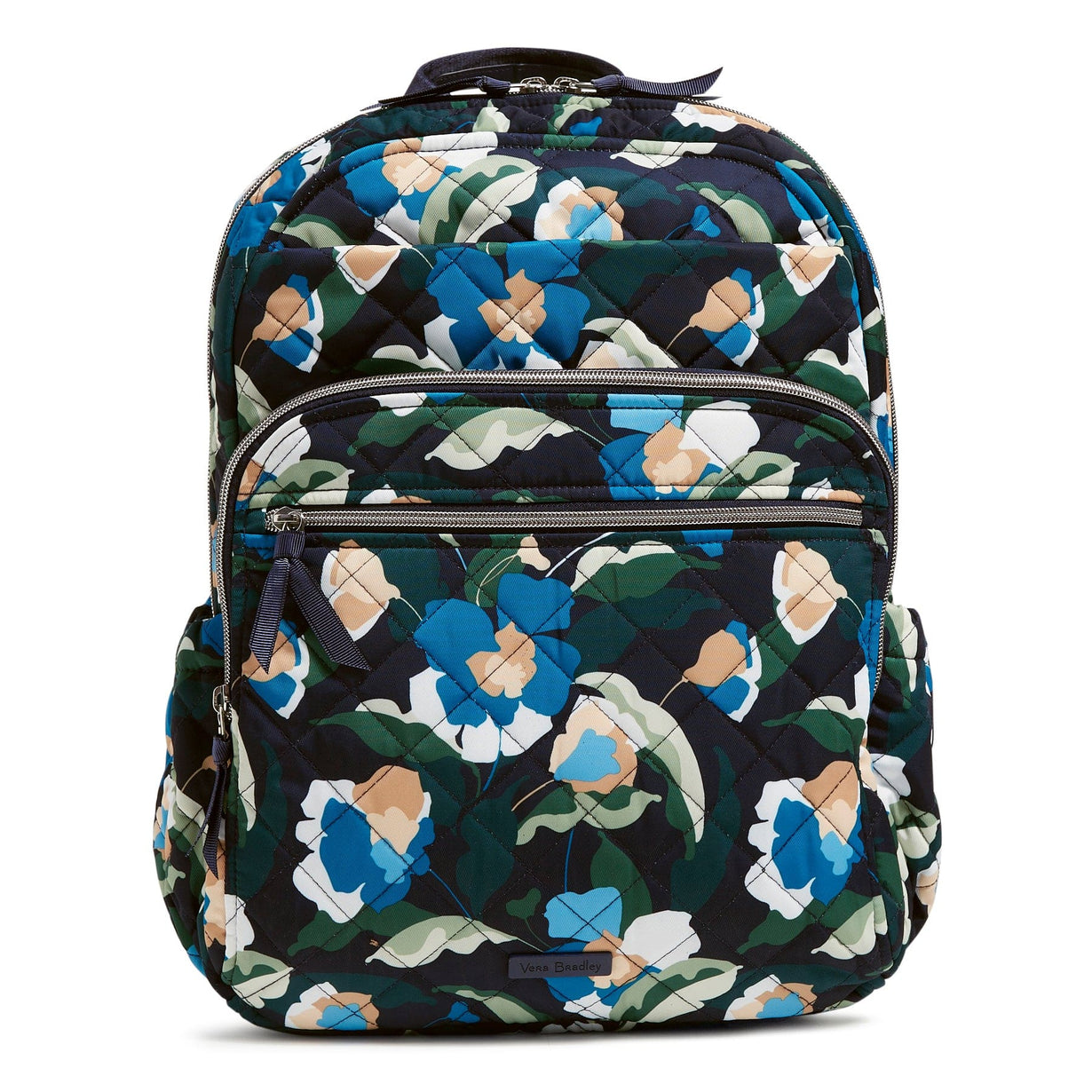 Blue XL Campus Backpack Immersed Blooms Vera Bradley