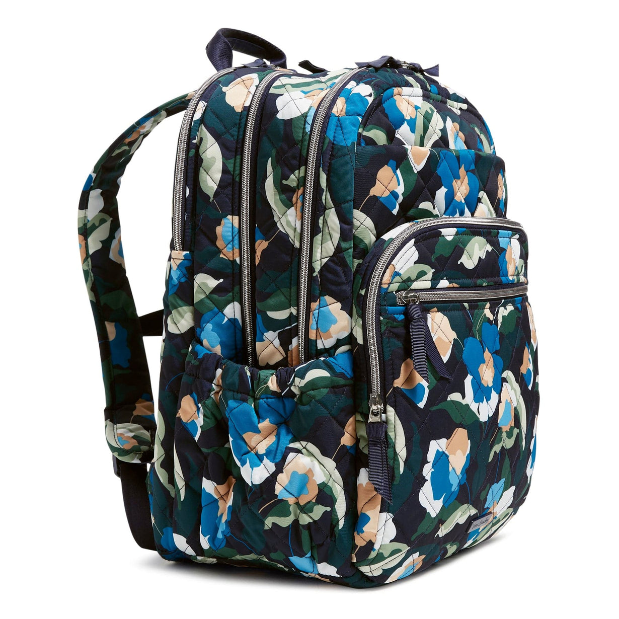 Blue XL Campus Backpack Immersed Blooms Vera Bradley