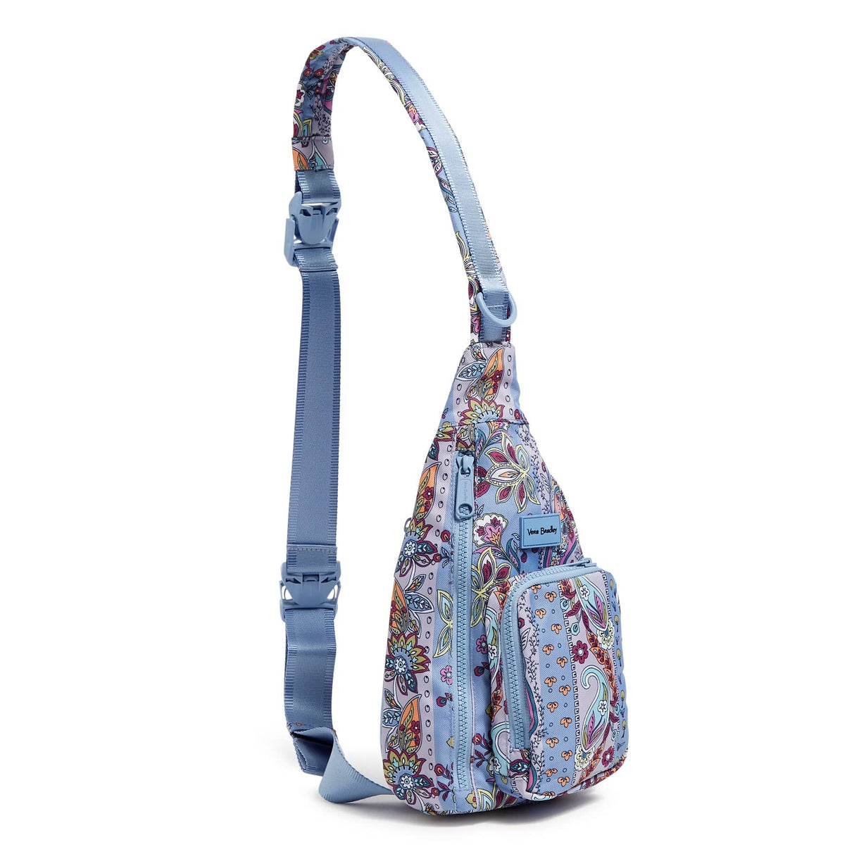 Purple ReActive Mini Sling Backpack Provence Paisley Stripes Vera