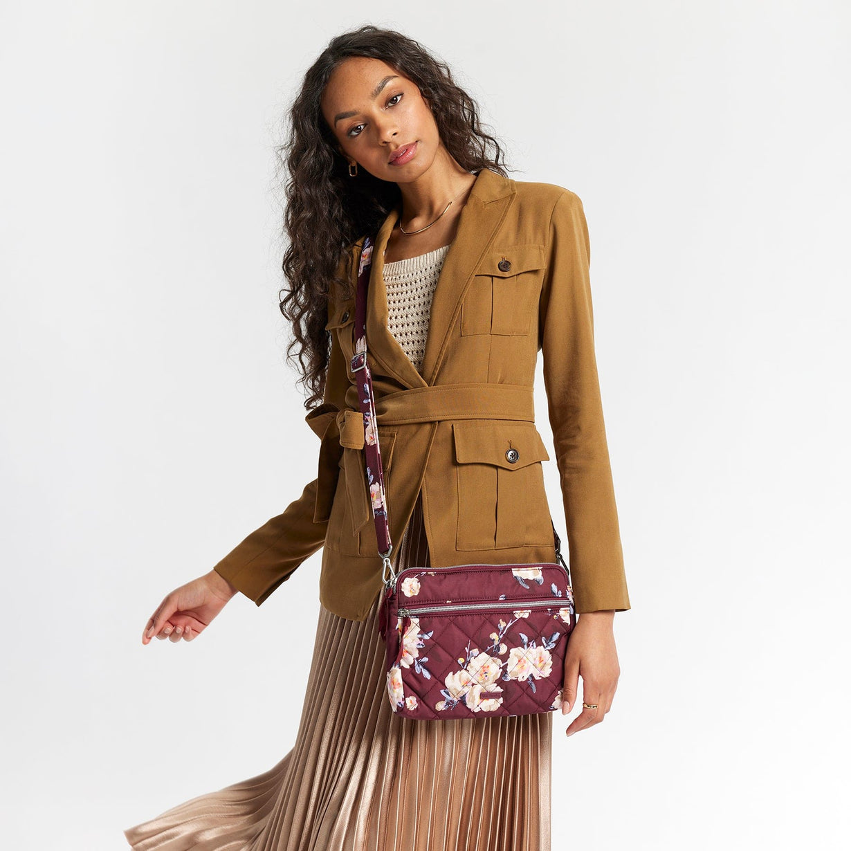 Triple Compartment Crossbody Bag Performance Twill Vera Bradley