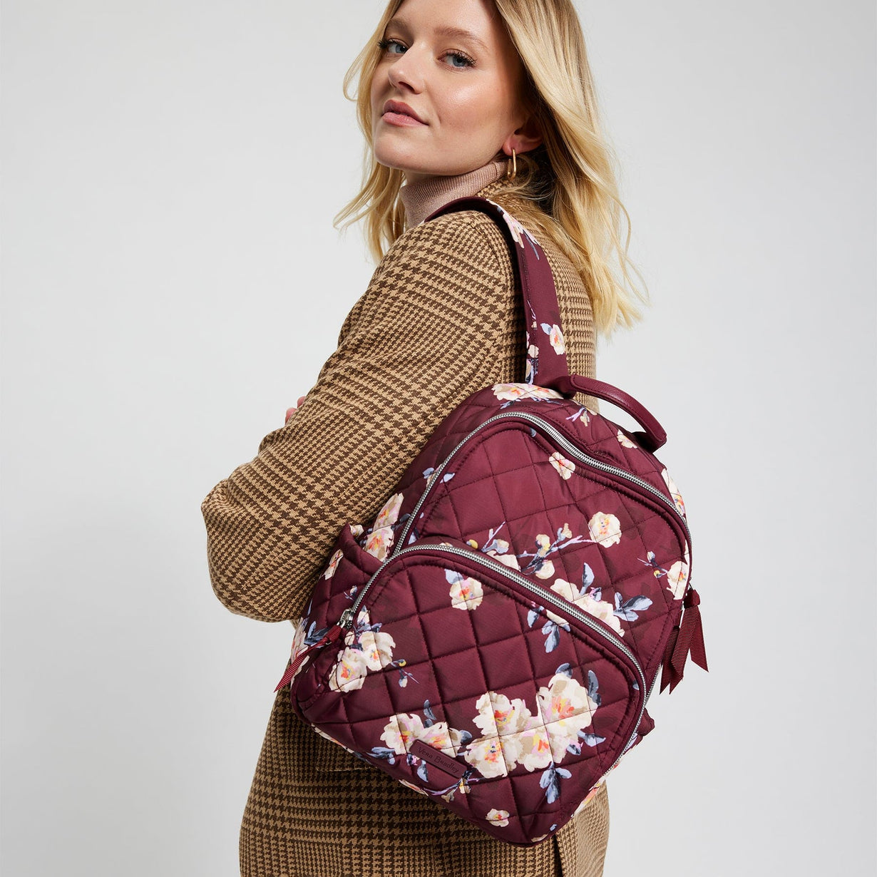 Red Small Backpack Blooms and Branches Vera Bradley