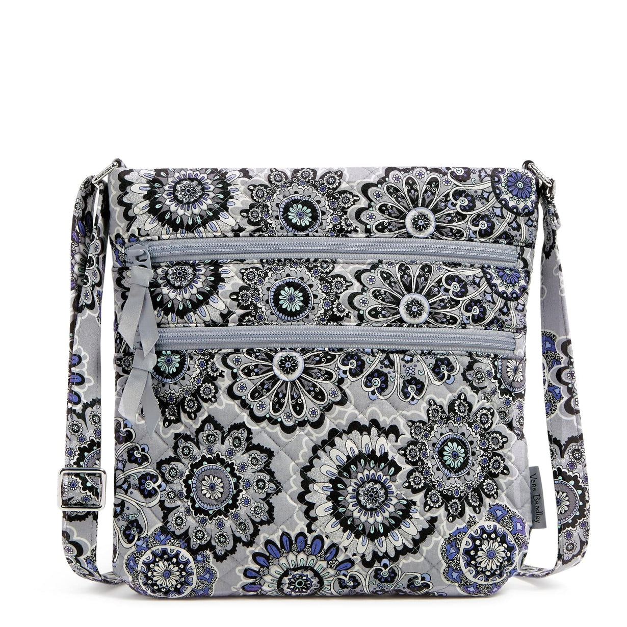 Triple Zip Hipster Crossbody Bag Cotton Vera Bradley