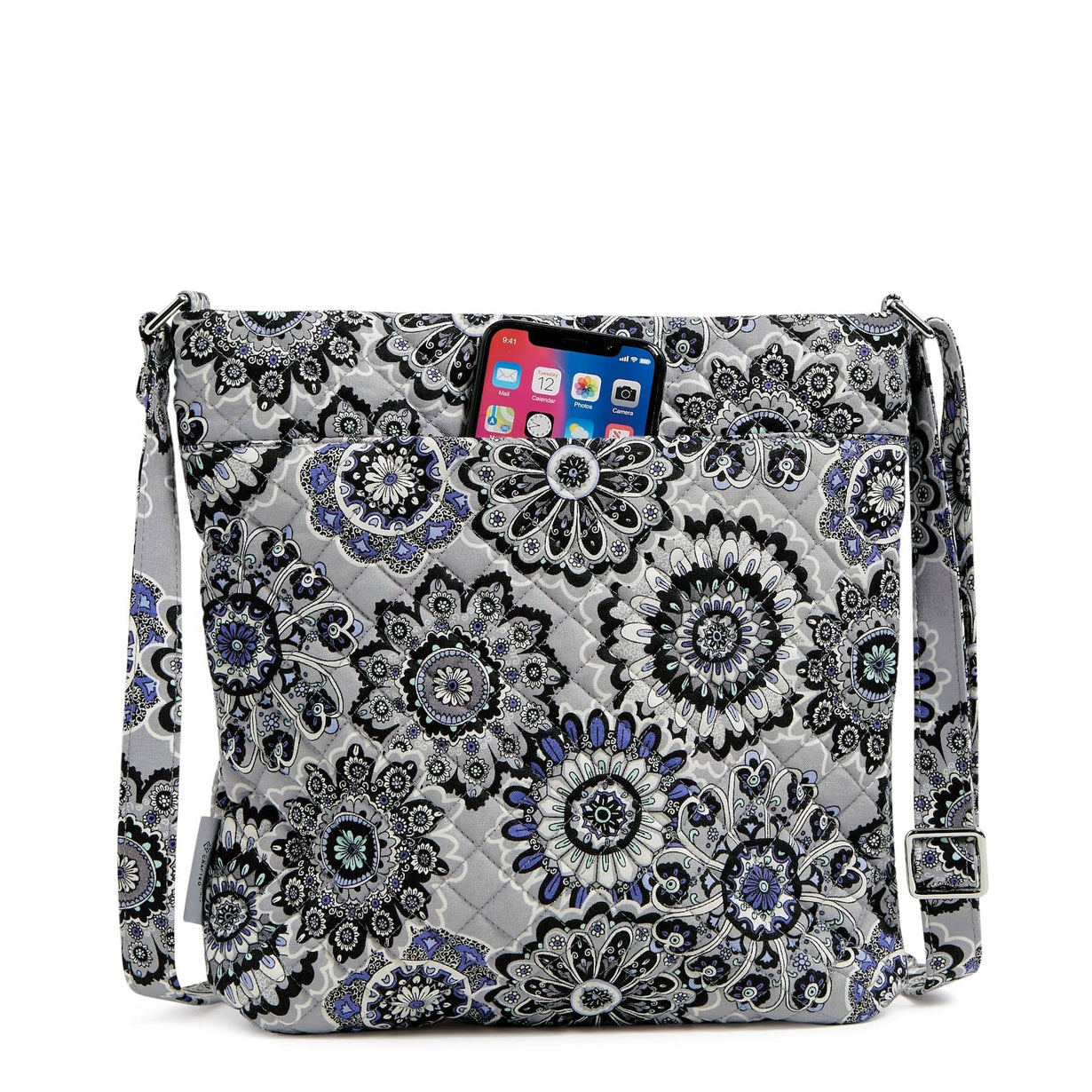 Triple Zip Hipster Crossbody Bag Cotton Vera Bradley
