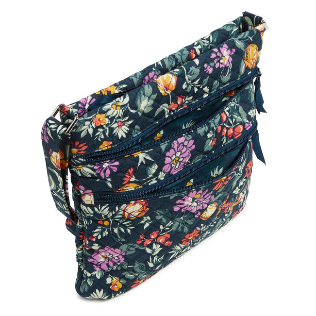 Triple Zip Hipster Crossbody Bag Cotton Vera Bradley