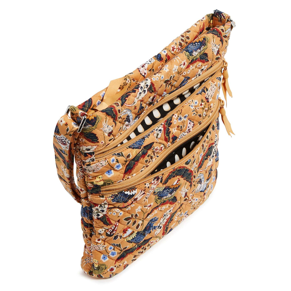 Triple Zip Hipster Crossbody Bag Cotton Vera Bradley