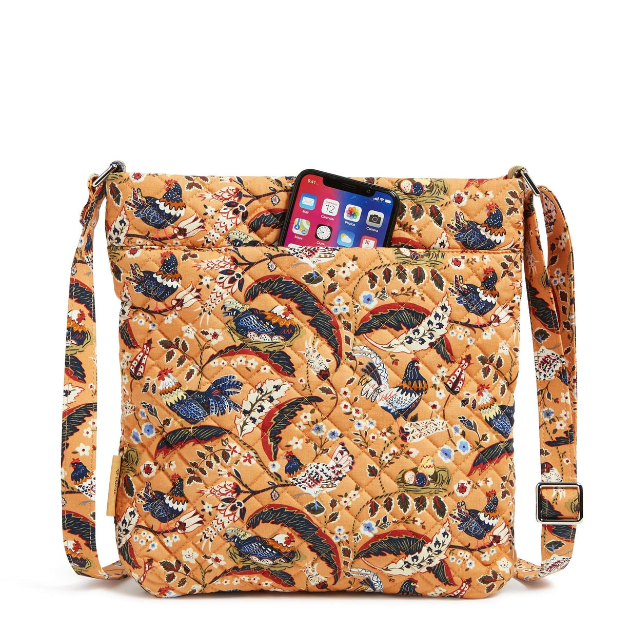 Triple Zip Hipster Crossbody Bag Cotton Vera Bradley