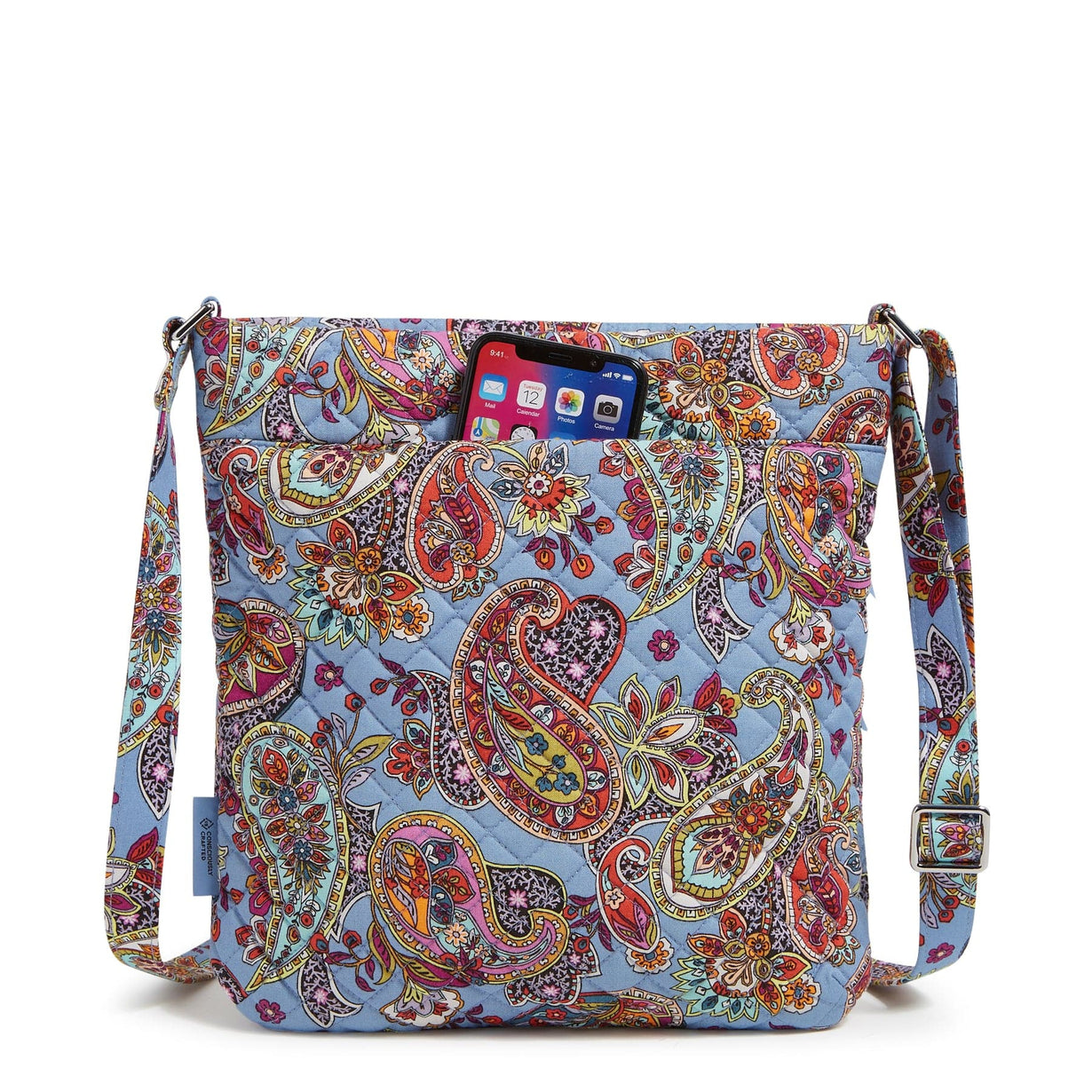 Triple Zip Hipster Crossbody Bag Cotton Vera Bradley