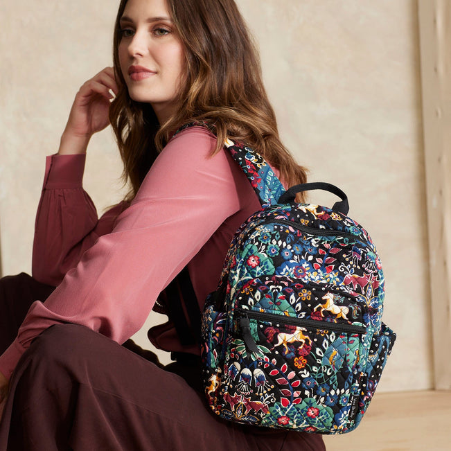 Black Small Backpack - Enchantment | Vera Bradley