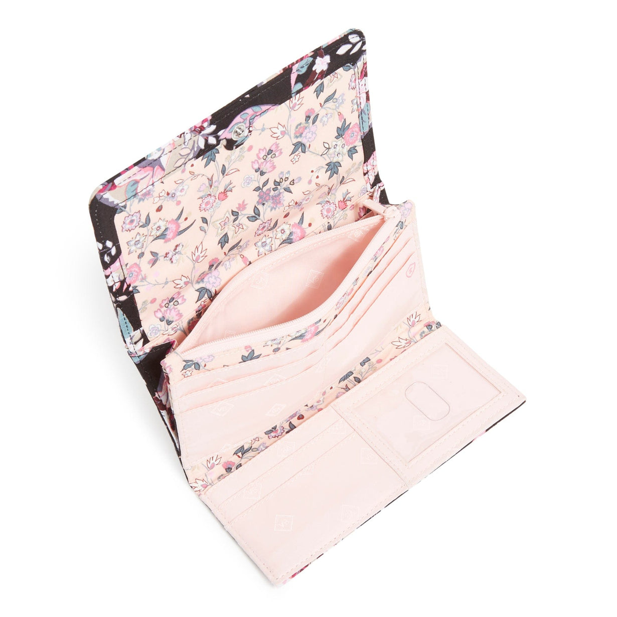 RFID Trifold Clutch Wallet Cotton Vera Bradley