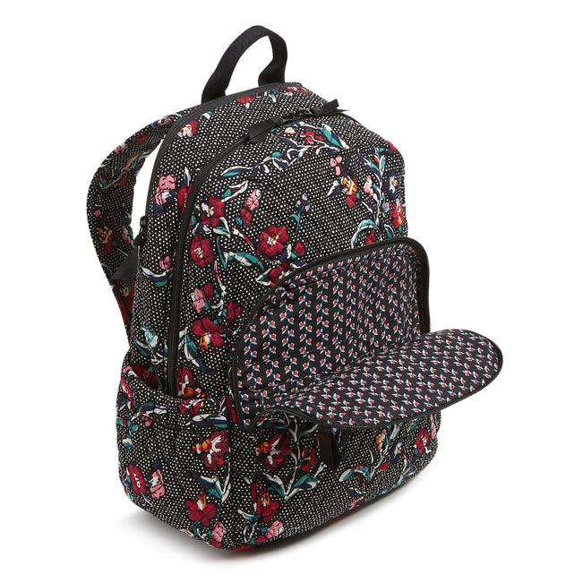 Vera bradley black floral clearance backpack