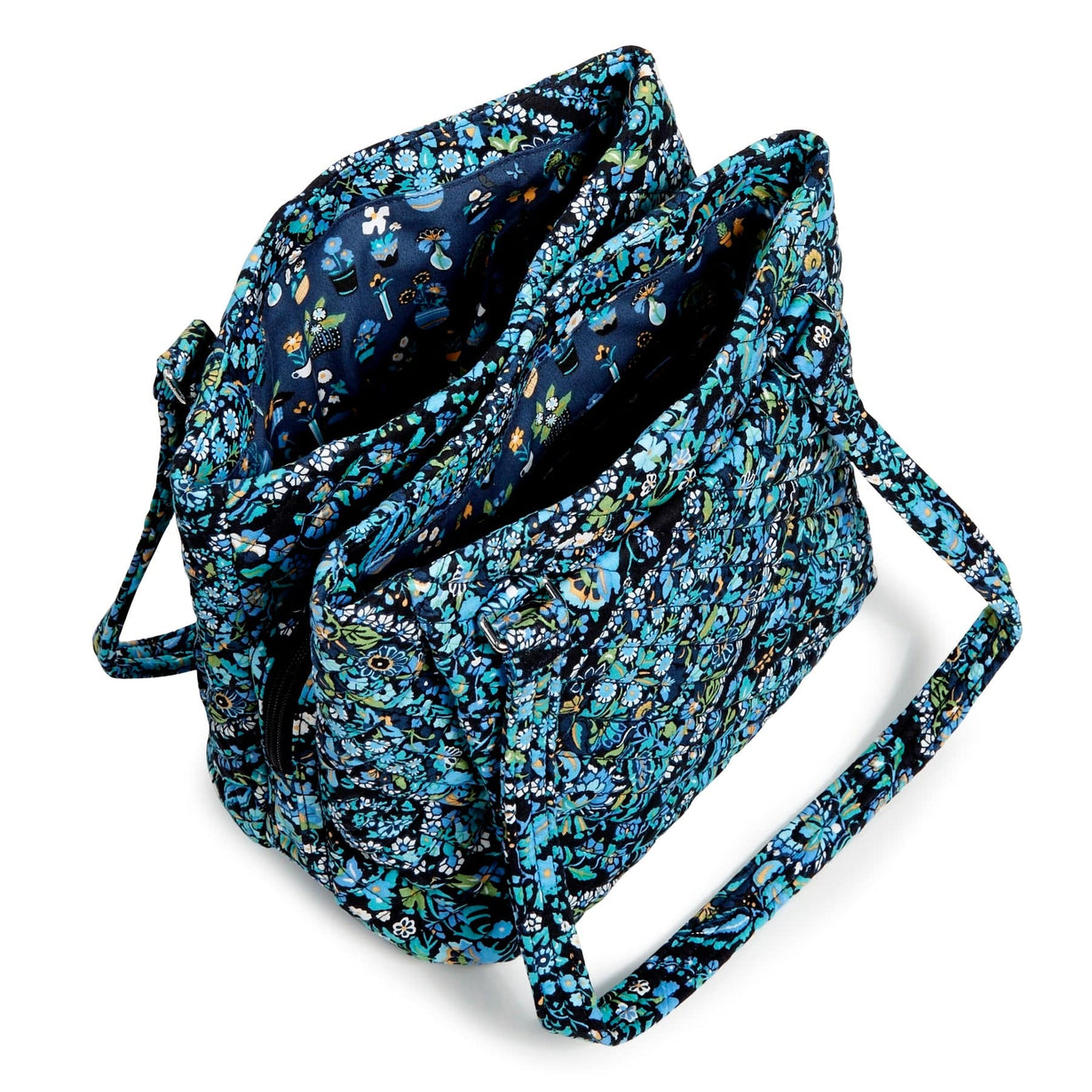 Multi-Compartment Shoulder Bag - Recycled Cotton