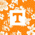 Collegiate Large Travel Duffel Bag-Orange/White Rain Garden with University of Tennessee-Image 4-Vera Bradley