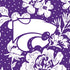 Collegiate Vera Tote Bag-Purple/White Rain Garden with Kansas State University-Image 4-Vera Bradley