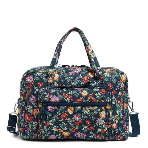 Vera Bradley iconic weekender Duffel Shoulder Bag NWT Snow 2024 Lotus