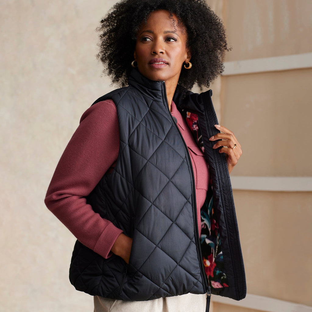 Long quilted vest - Women