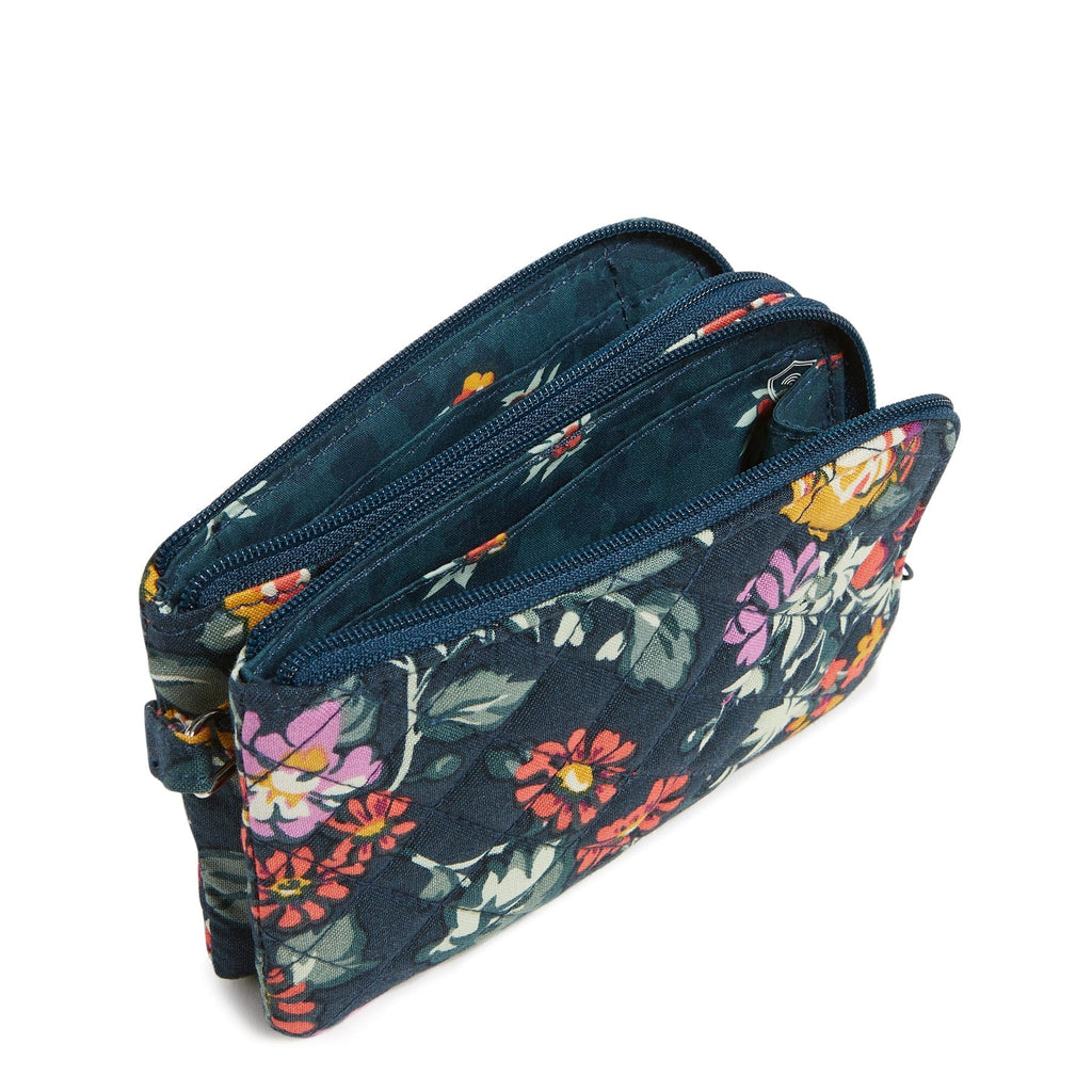 RFID Double Zip ID Recycled Cotton Vera Bradley