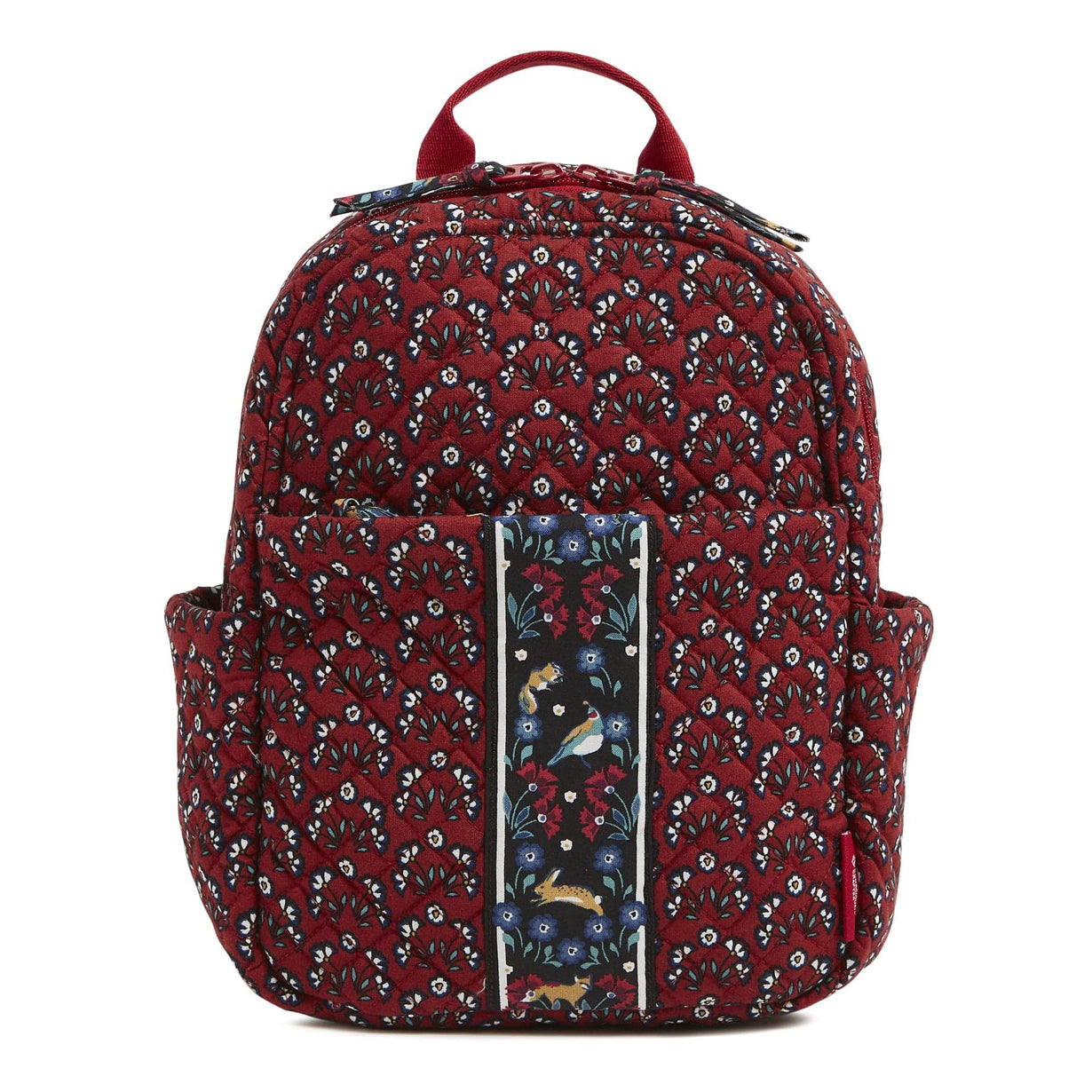 Red Small Backpack Enchanting Flowers Vera Bradley