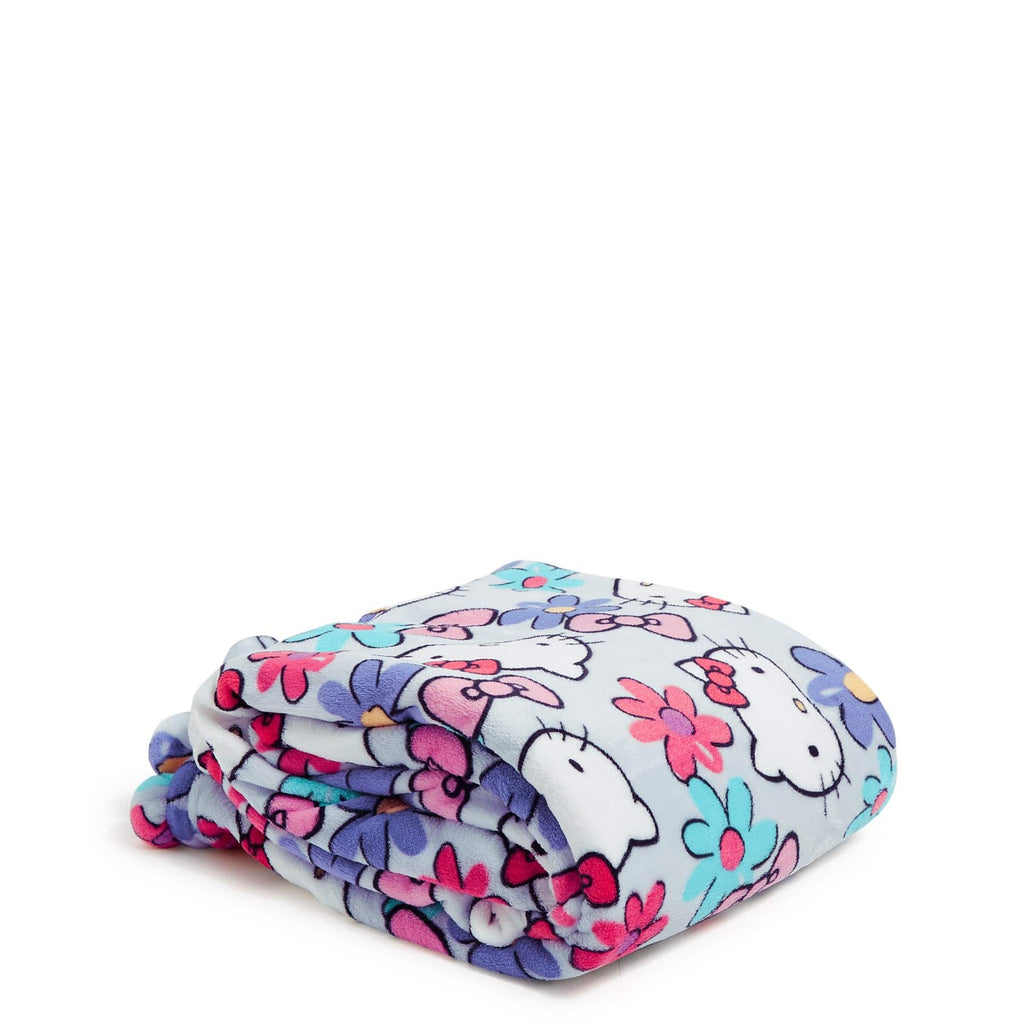 Hello Kitty Plush Throw Blanket with Pom-Poms | Vera Bradley