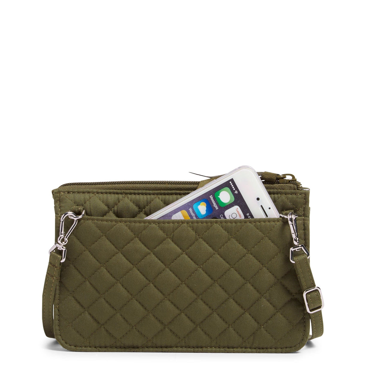 Green RFID Wallet Crossbody Vera Bradley