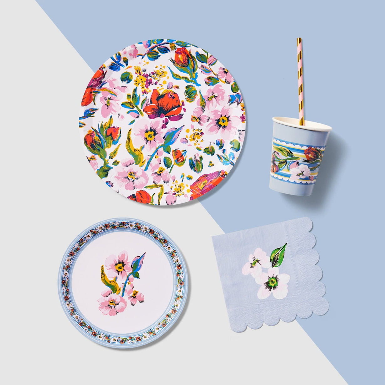 Large Paper Plates Set of 10 Vera Bradley