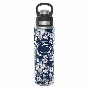 Tervis 24oz Wide Mouth Bottle - Navy/White Rain Garden with Penn State University - Swatch Image
