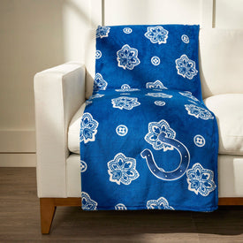 NFL Oversized Throw Blanket-Indianapolis Colts Bandana-Image 1-Vera Bradley