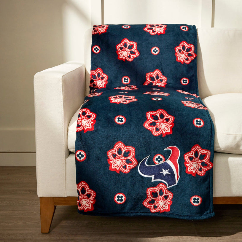 NFL Oversized Throw Blanket-Houston Texans Bandana-Image 1-Vera Bradley