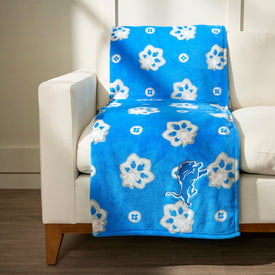 NFL Oversized Throw Blanket-Detroit Lions Bandana-Image 1-Vera Bradley