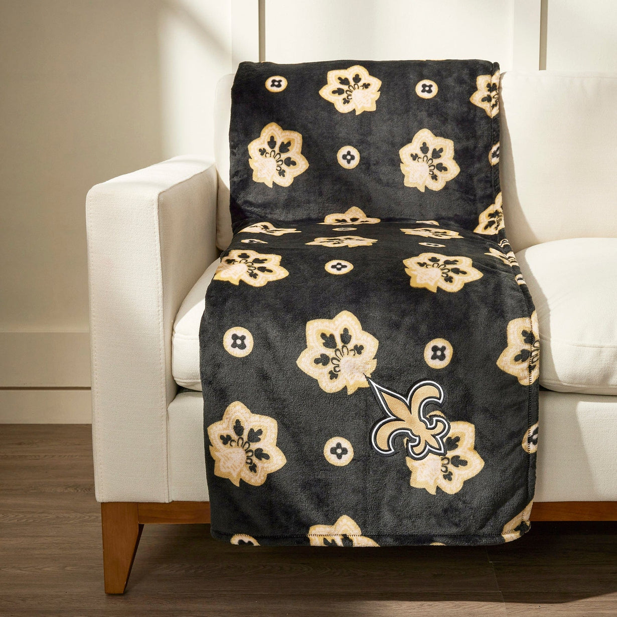 New Orleans Saints NFL Team Reversible Soft Blanket 60x70 main image 1