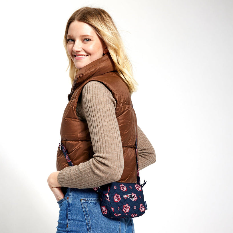 NFL RFID Small Stadium Crossbody Bag-New England Patriots Bandana-Image 1-Vera Bradley