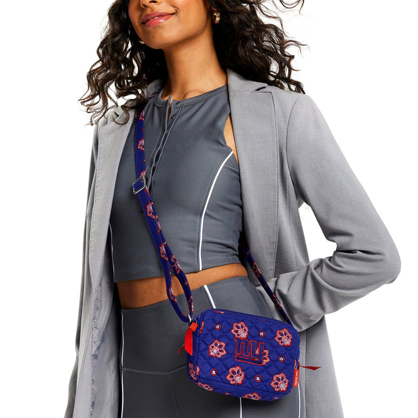 NFL RFID Small Stadium Crossbody Bag-New York Giants Bandana-Image 1-Vera Bradley