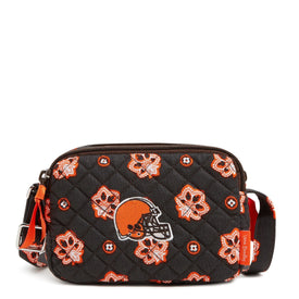 NFL RFID Small Stadium Crossbody Bag-Cleveland Browns Bandana-Image 2-Vera Bradley