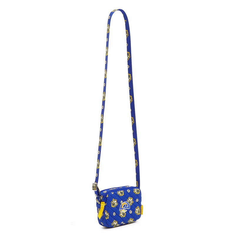 NFL RFID Small Stadium Crossbody Bag-Los Angeles Rams Bandana-Image 3-Vera Bradley