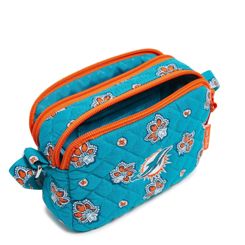 NFL RFID Small Stadium Crossbody Bag-Miami Dolphins Bandana-Image 2-Vera Bradley