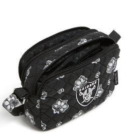 NFL RFID Small Stadium Crossbody Bag-Las Vegas Raiders Bandana-Image 2-Vera Bradley