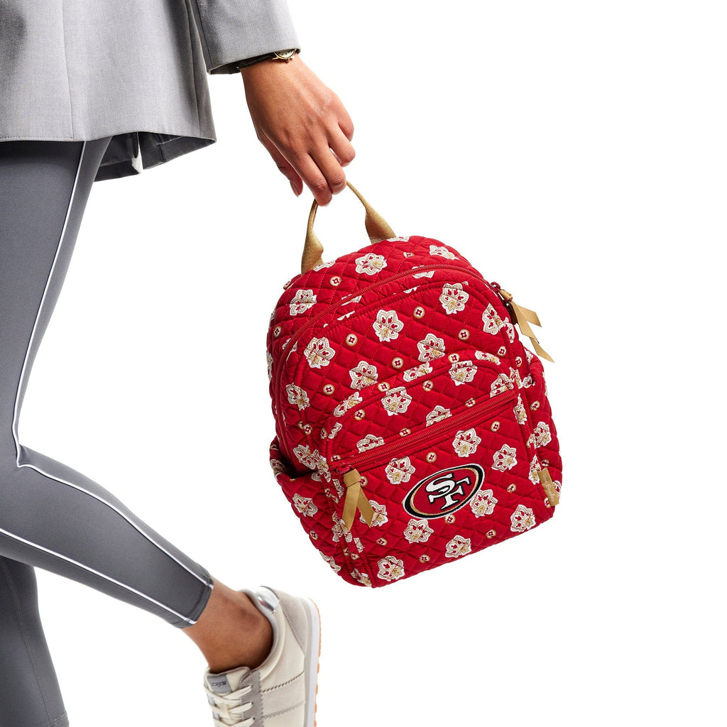 Red NFL Small Backpack San Francisco 49ers Bandana Vera Bradley
