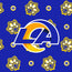 NFL Small Backpack-Los Angeles Rams Bandana-Image 5-Vera Bradley